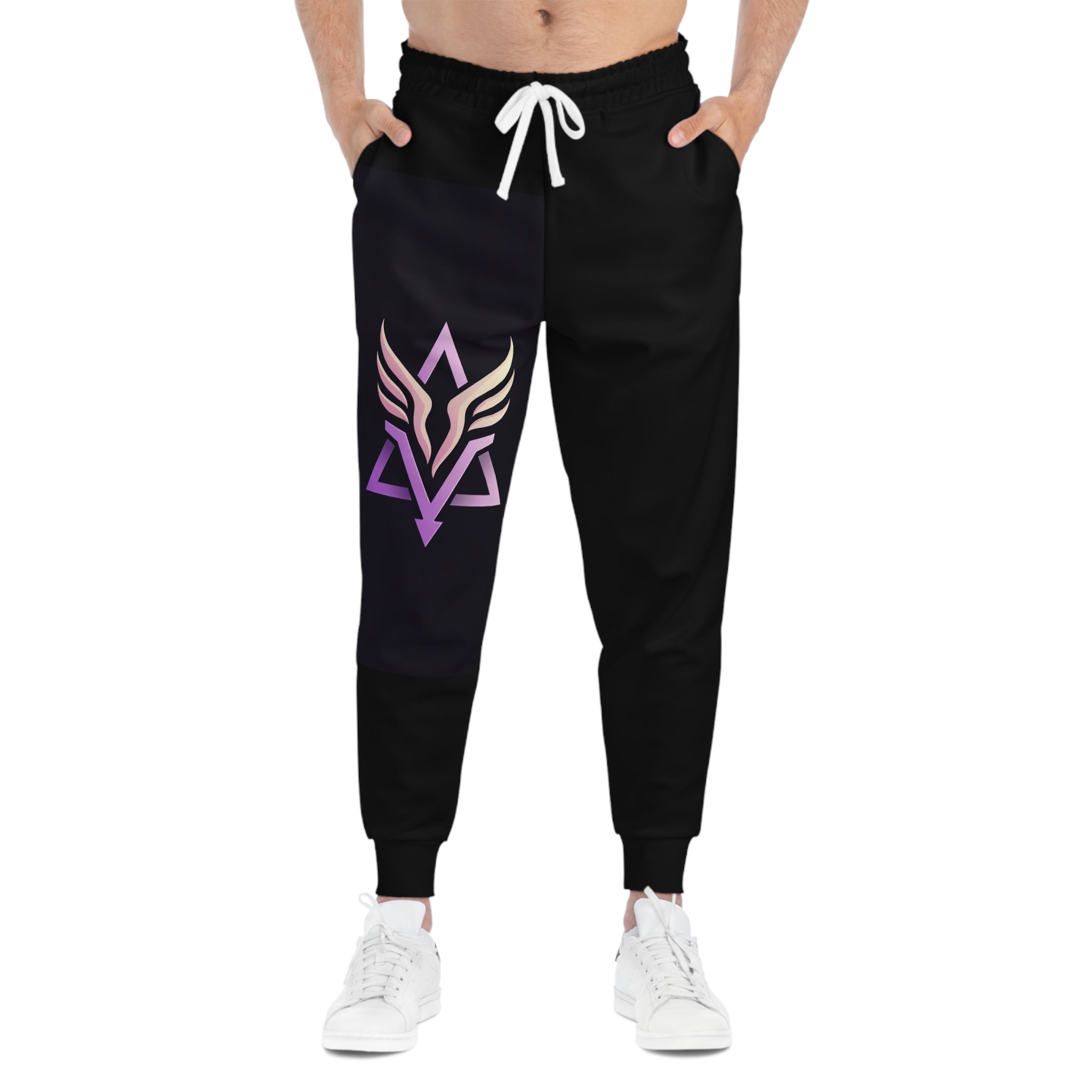 Stylish Athletic Joggers with Winged Design, Trendy Comfort Pants for Athletes, Streetwear Joggers, Gymwear, Gift for Fitness Lovers