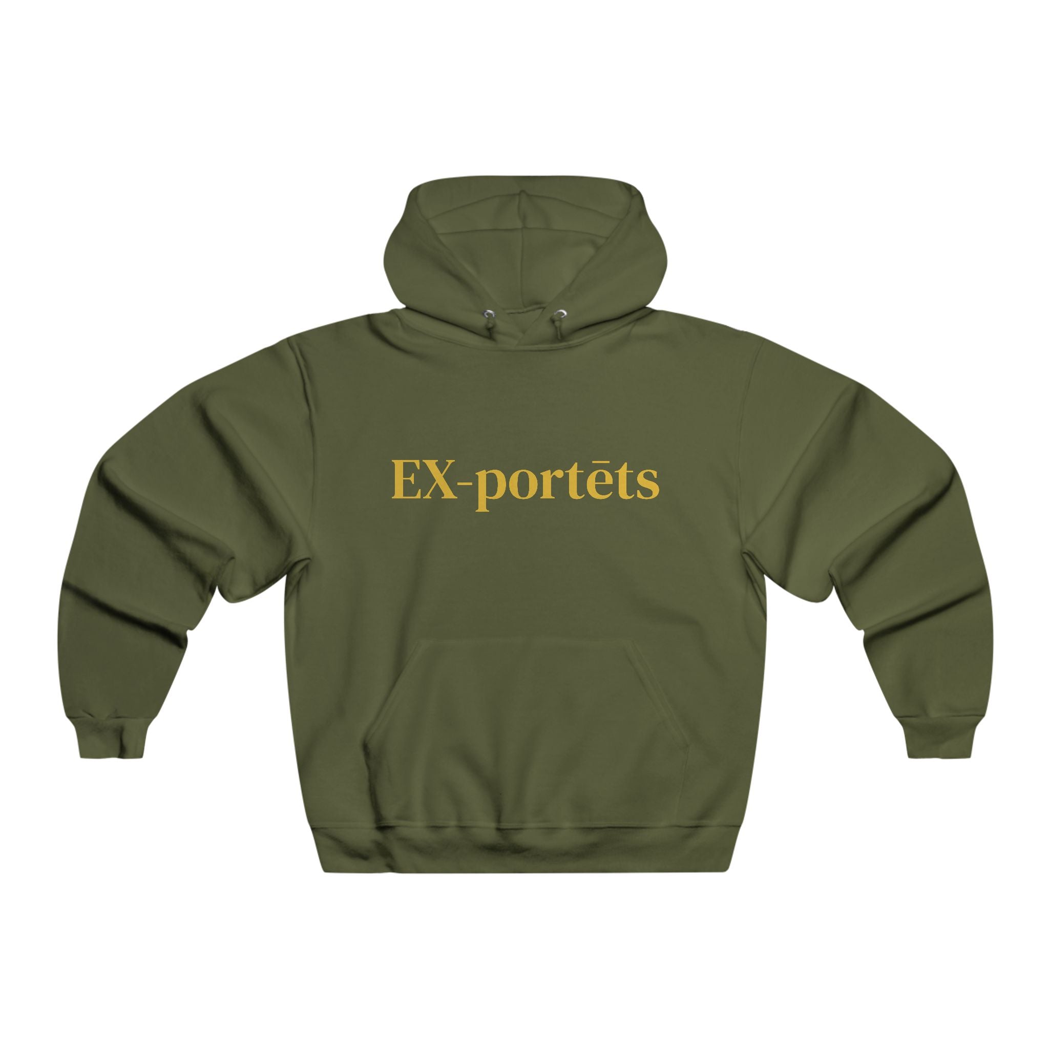 Cozy Men's Hoodie with 'EXportêts' Design, Casual Streetwear, Gifts for Him, Fall Fashion, Comfortable Loungewear, Unisex Style