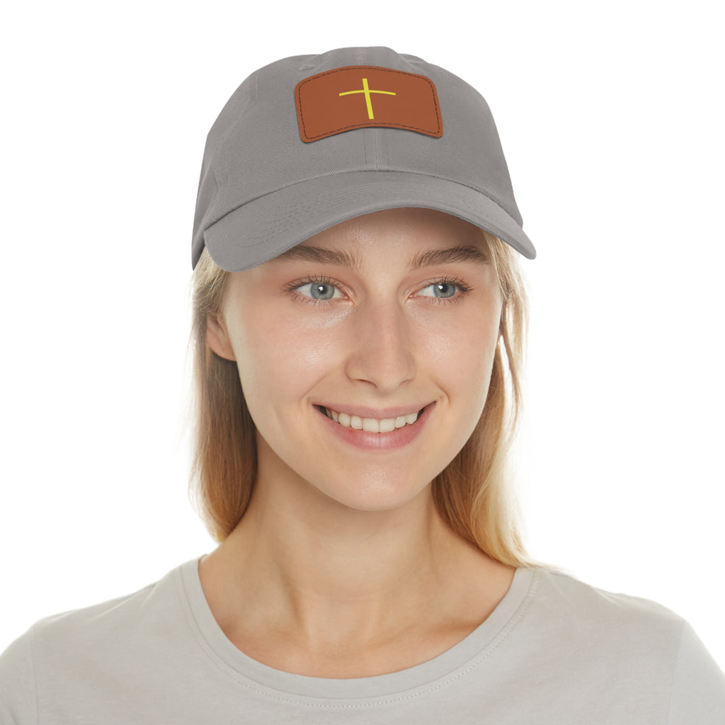 Stylish Dad Hat with Leather Patch | Faith-Inspired Cap | Perfect Gift for Father's Day, Casual Wear, Outdoor Adventures, Church [...]