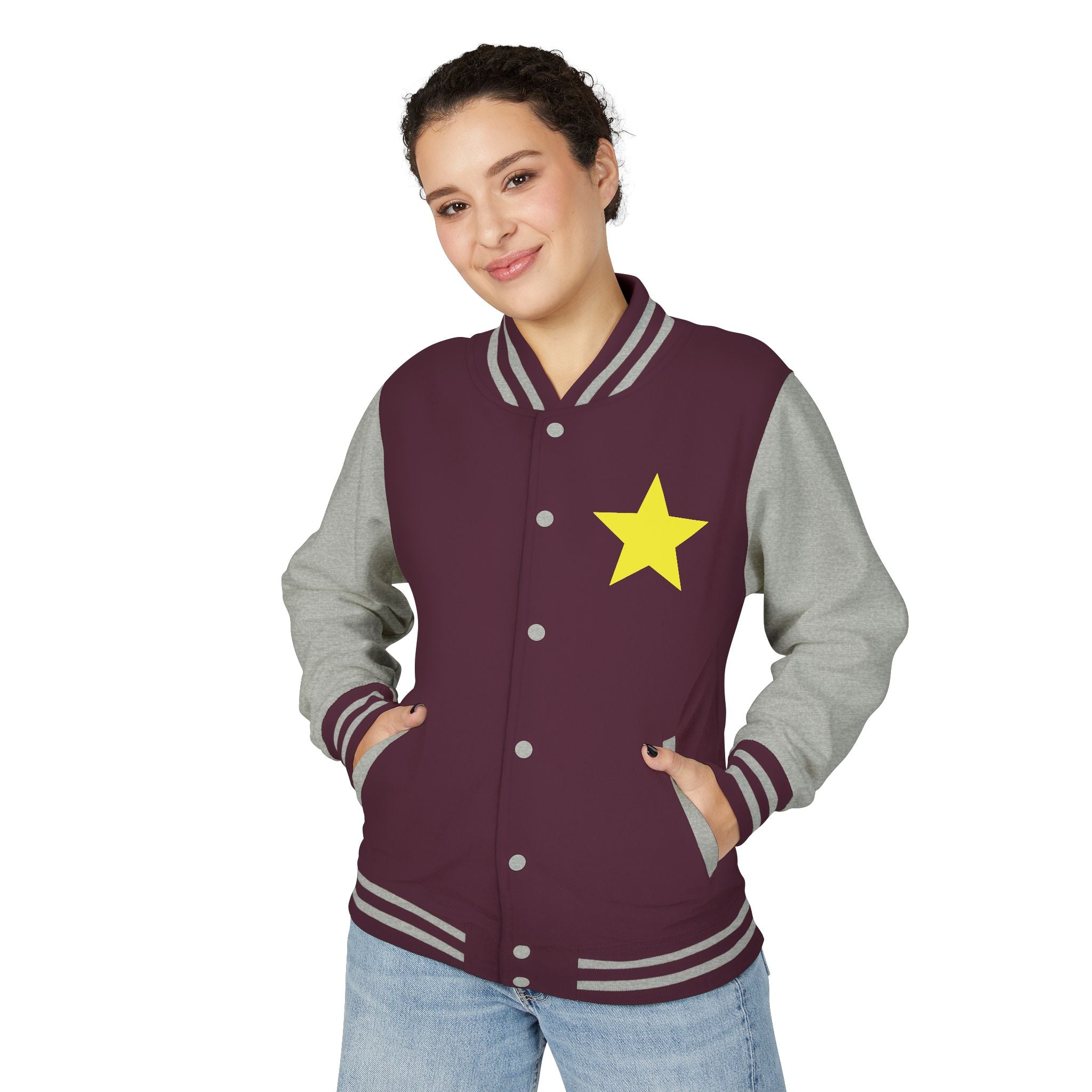 Stylish Unisex Heavyweight Letterman Jacket with Star Design - Casual Wear, Sports Jacket, College Apparel, Gift for Him/Her, [...]
