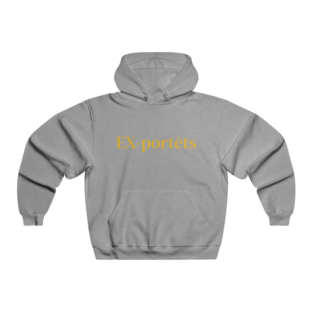 Cozy Men's Hoodie with 'EXportêts' Design, Casual Streetwear, Gifts for Him, Fall Fashion, Comfortable Loungewear, Unisex Style
